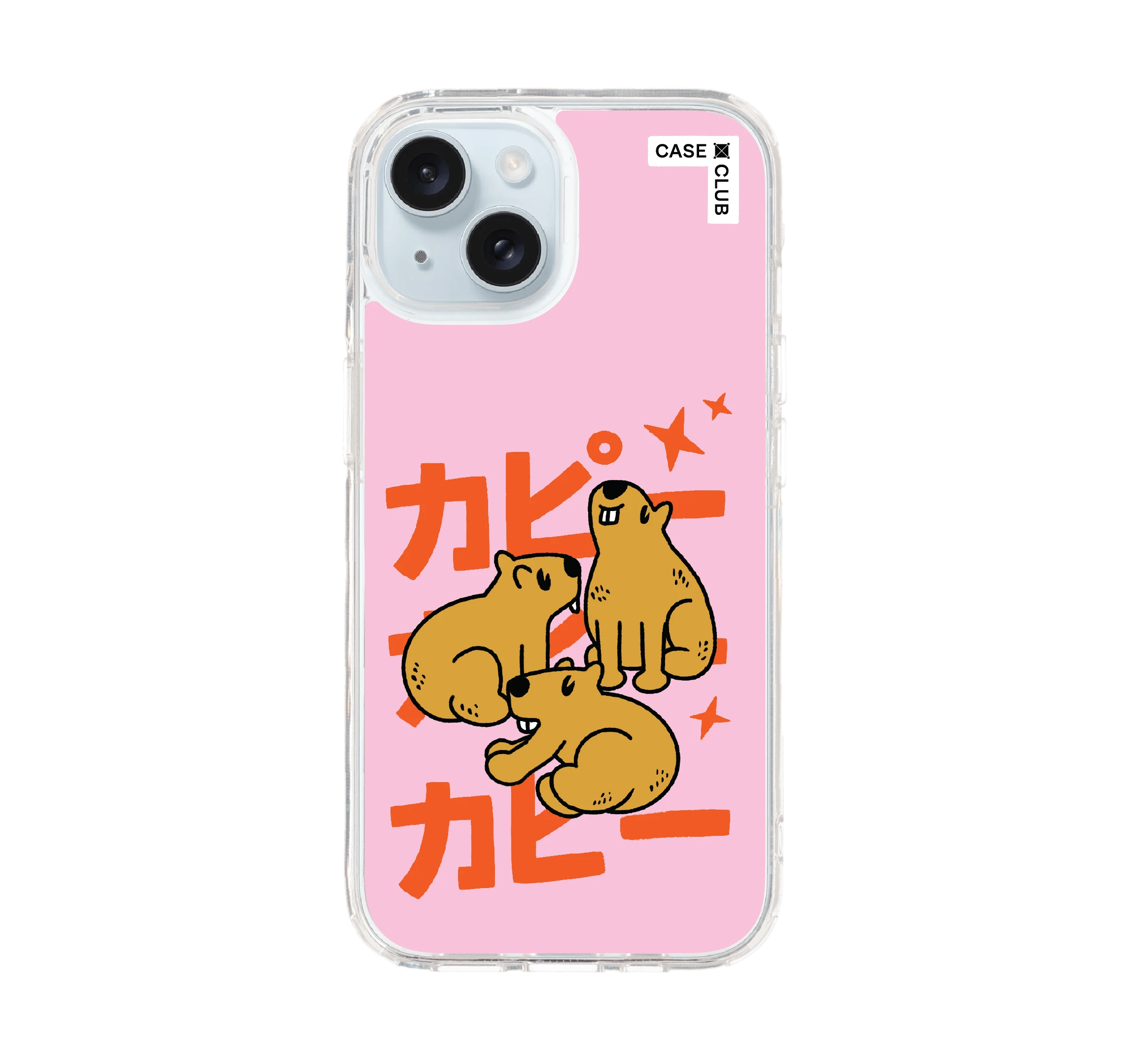 เคสใส iphone 15 แก๊งคาปิบาร่าพาเพลิน